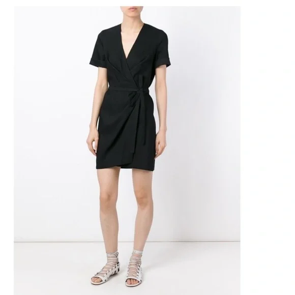Isabel Marant Etoile Linen Wrap Dress - Picture 3 of 7